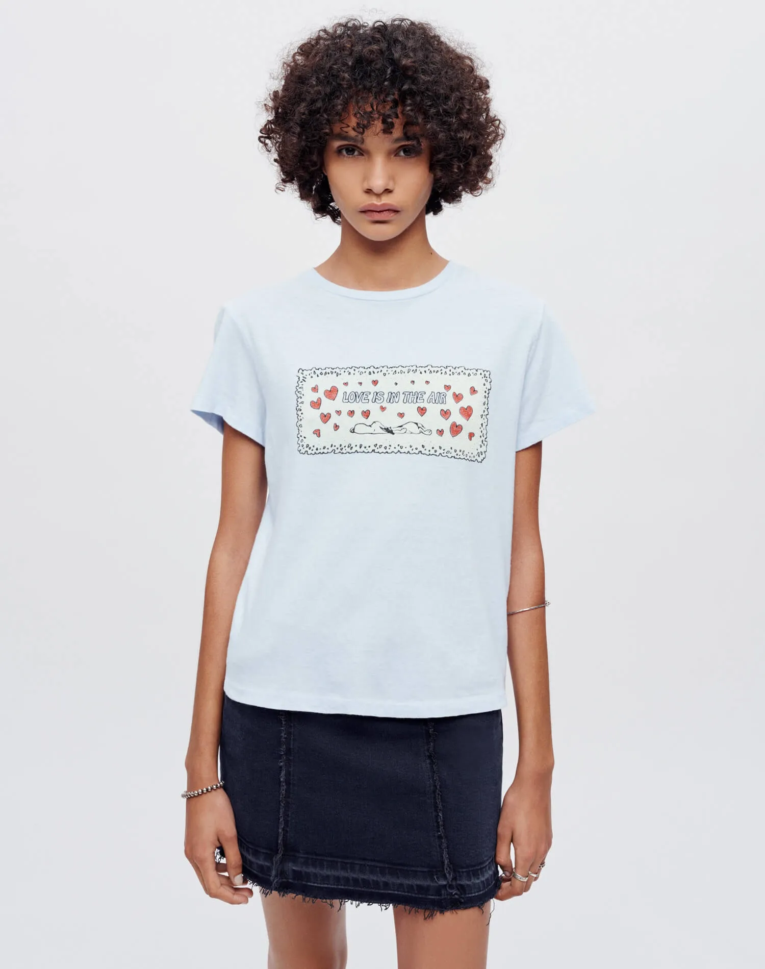 Classic Snoopy Love Tee - Baby Blue