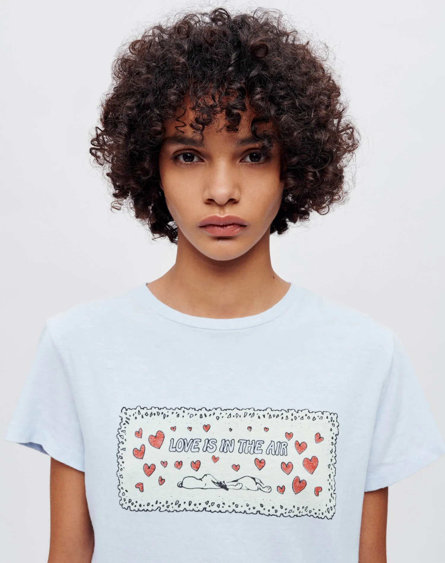 Classic Snoopy Love Tee - Baby Blue