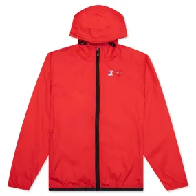 Comme Des Garcons PLAY x K-Way Le Vrai Zip Jacket - Red