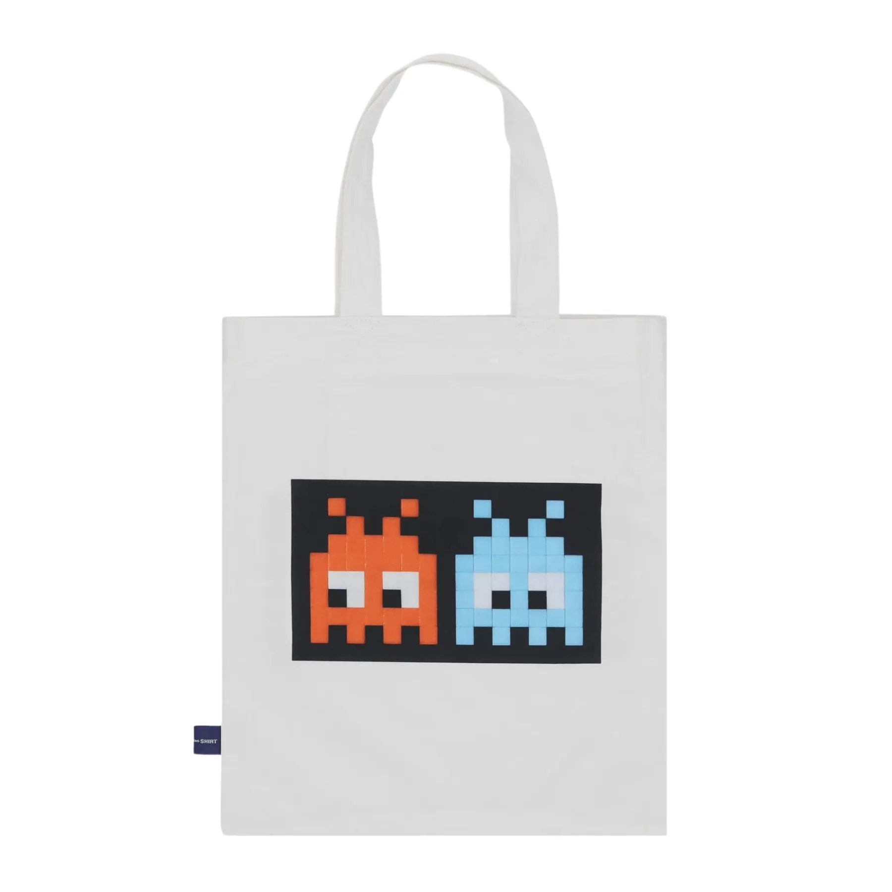 COMME des GARONS SHIRT x Invader Cotton Tote Bag - White