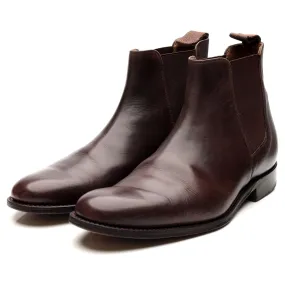 'Declan' Dark Brown Leather Chelsea Boots UK 7 F