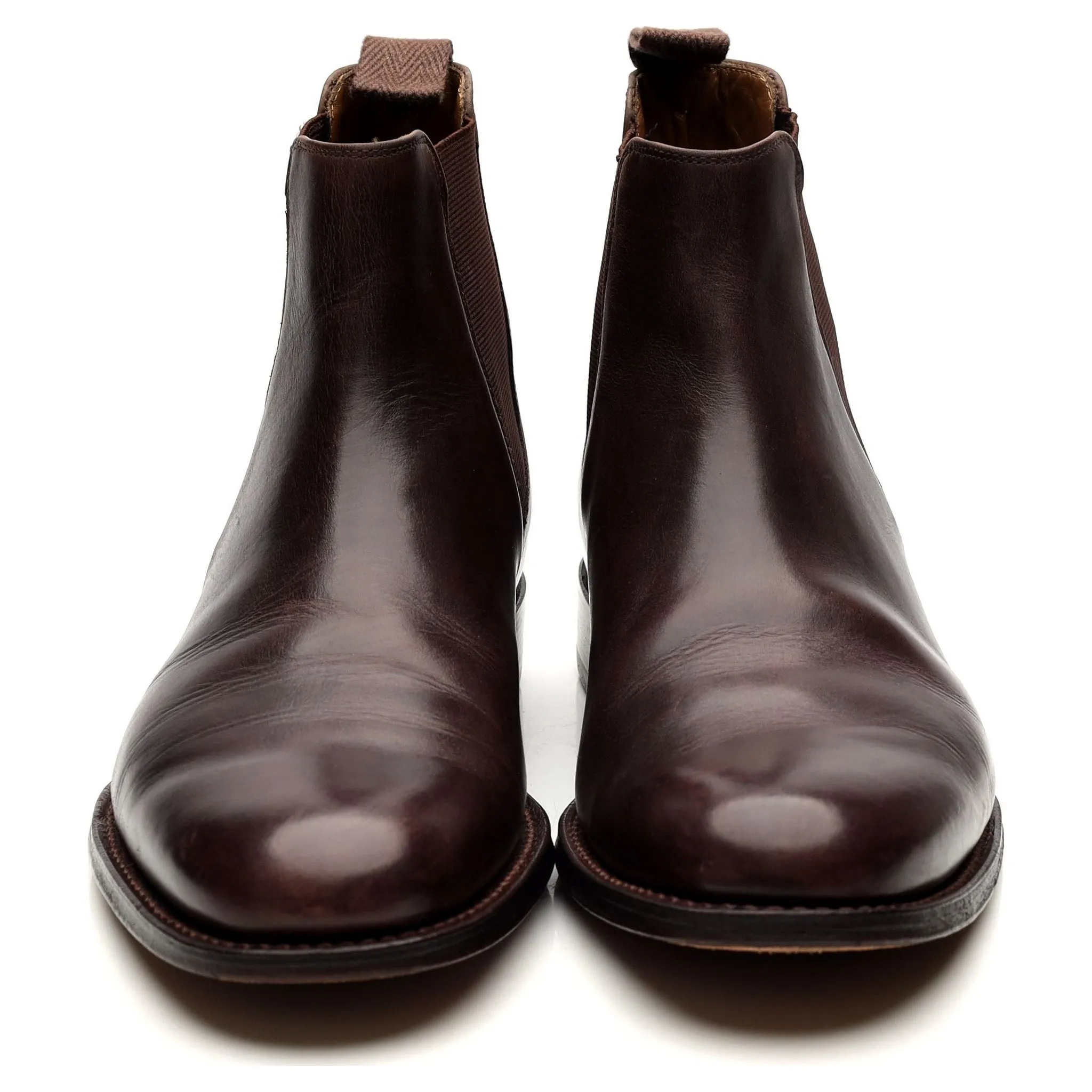 'Declan' Dark Brown Leather Chelsea Boots UK 7 F