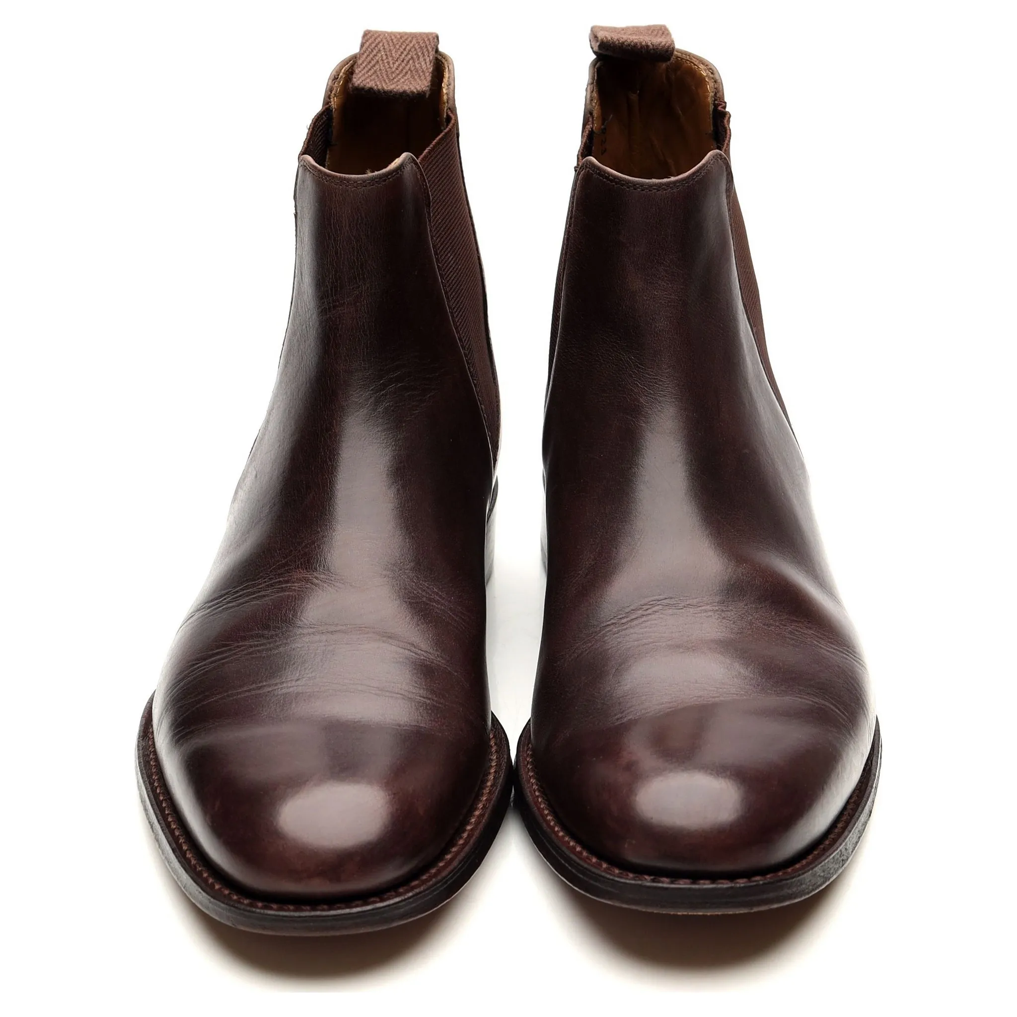 'Declan' Dark Brown Leather Chelsea Boots UK 7 F