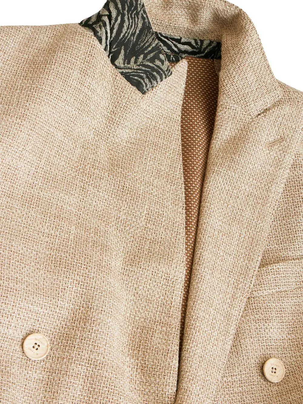 Double-breasted peak-lapel blazer