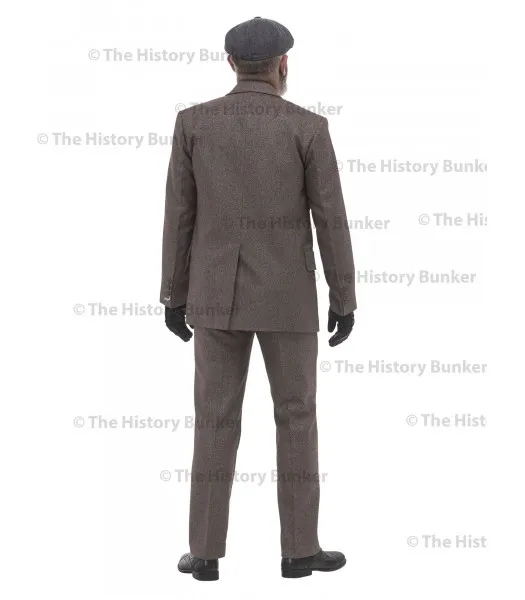  Edwardian Mens Suit - BROWN - peaky blinders suit