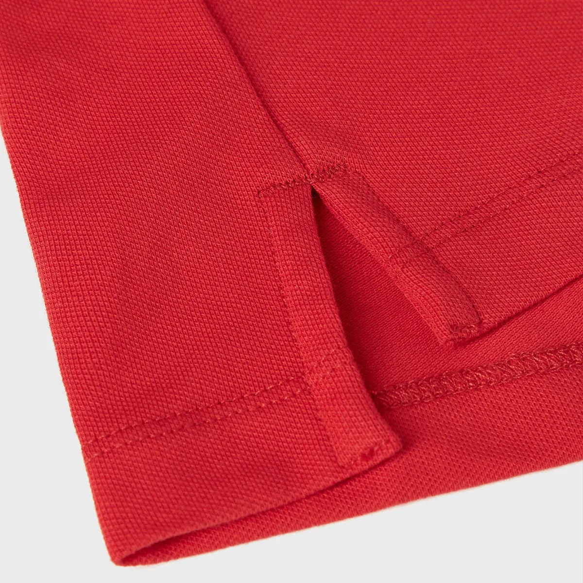 Emporio Armani - Cotton Pique Polo Shirt in Red