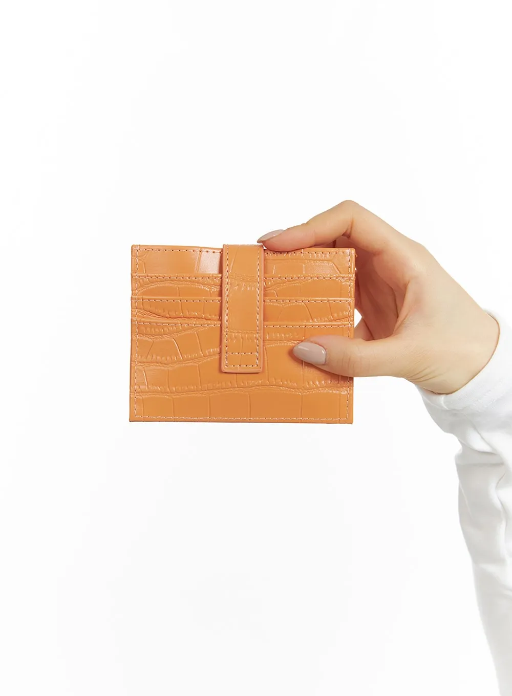 Faux Leather Card Holder IF421