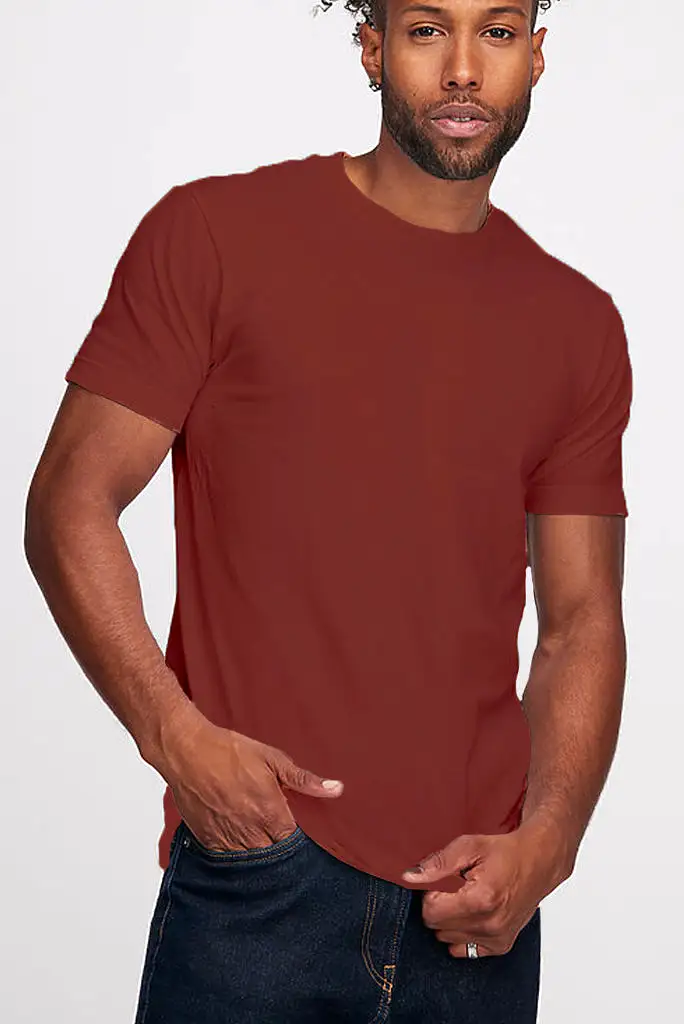 FINE JERSEY TEE, TERRACOTTA