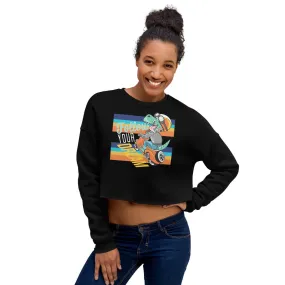 Follow Your Dream Dino Crop Sweatshirt