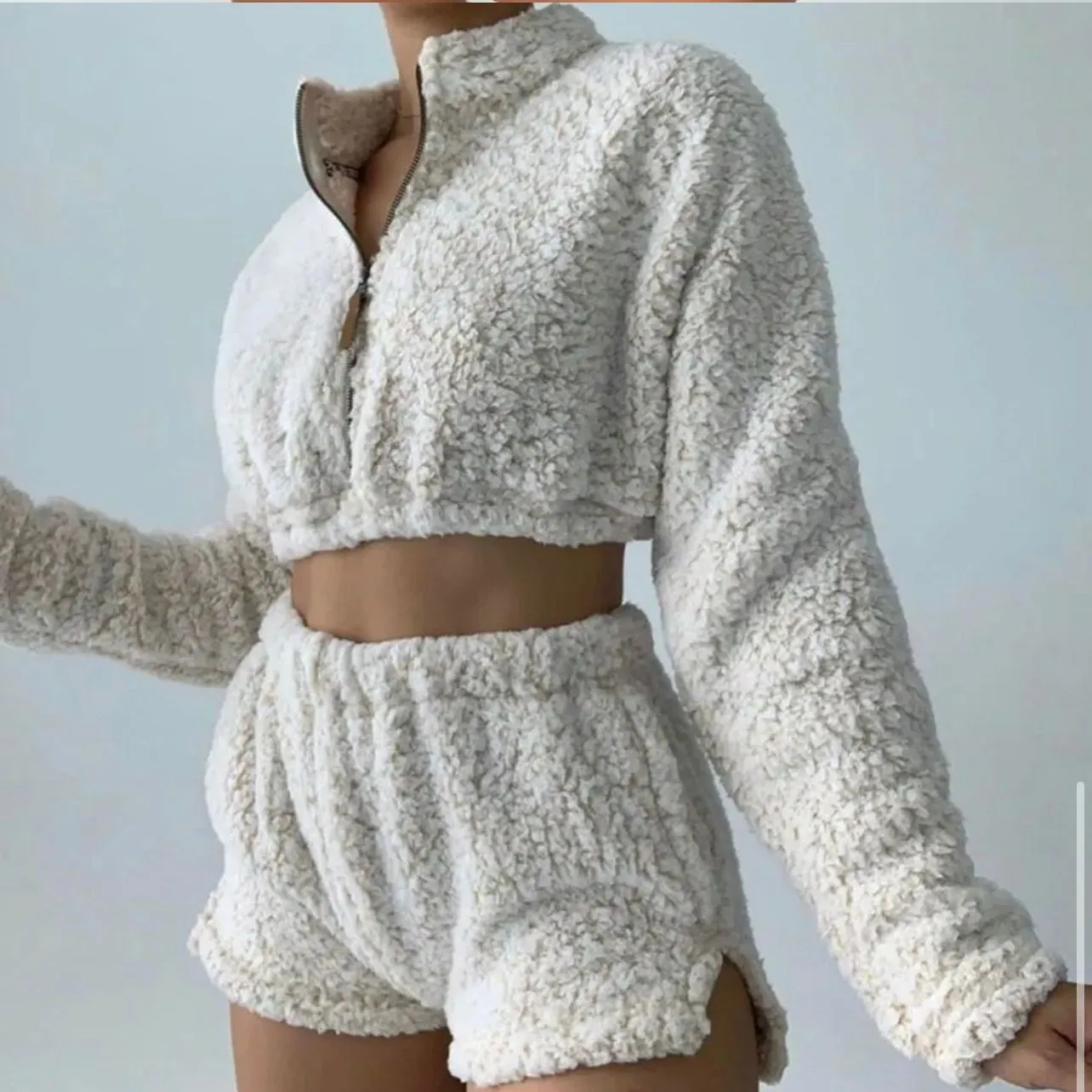 Fuzzy Short Sleepwear Set