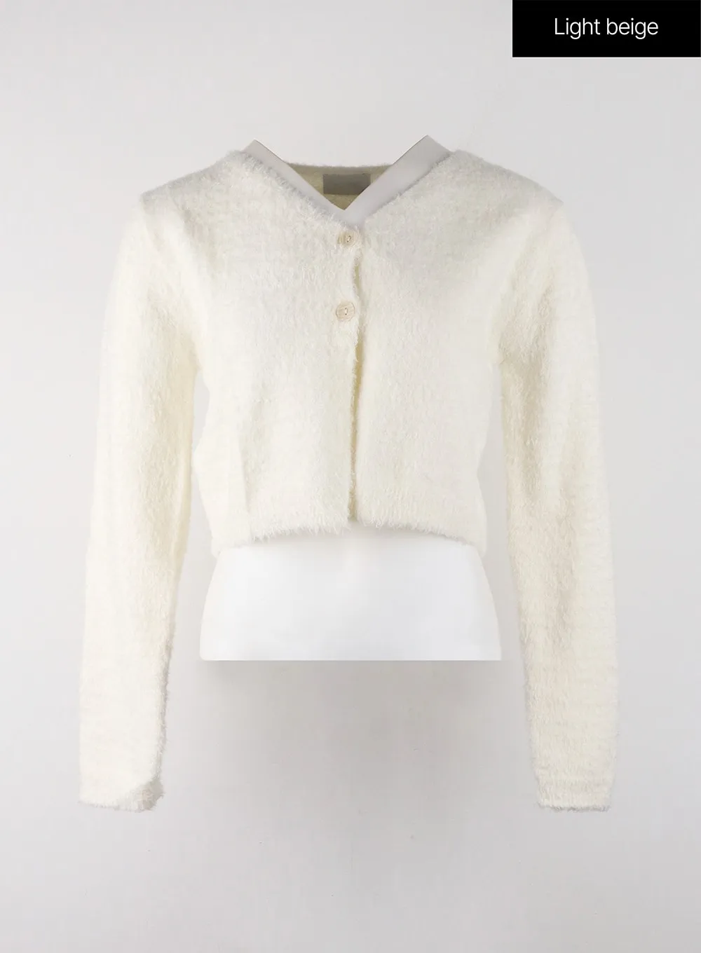 Fuzzy Soft Cropped Cardigan OJ405