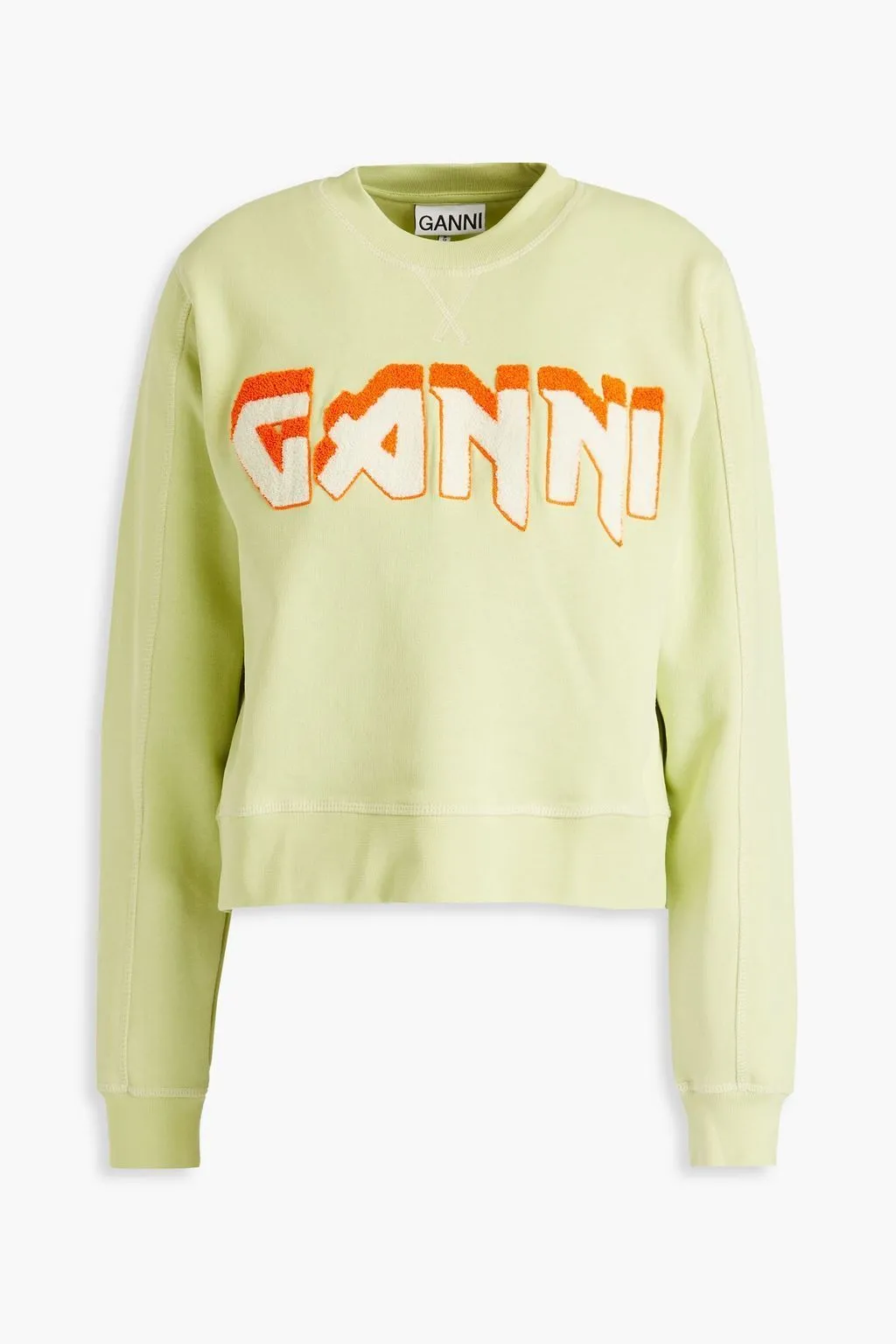 Ganni  |Sweat Long Sleeves Cotton Logo Hoodies & Sweatshirts