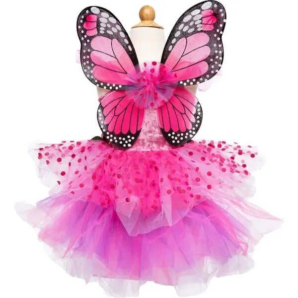 Great Pretenders Fairy Blooms Deluxe Dress & Wings, Hot Pink/Lilac