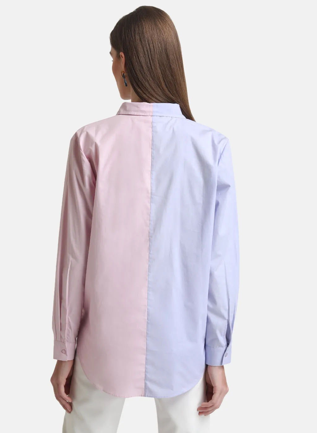 Half & Half Poplin Shirt