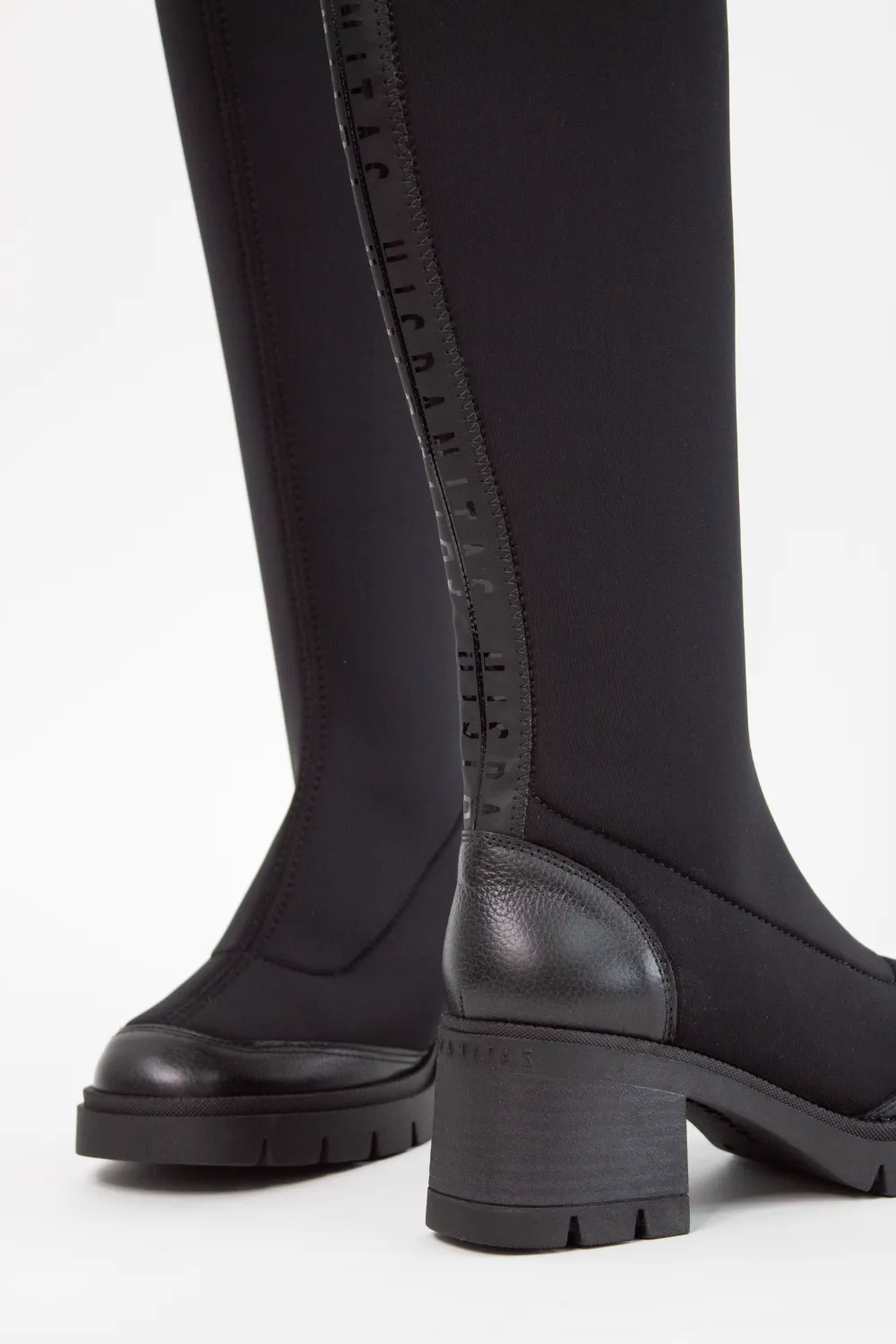 HISPANITAS HI243682 BLACK STRETCH KNEE HIGH BOOTS