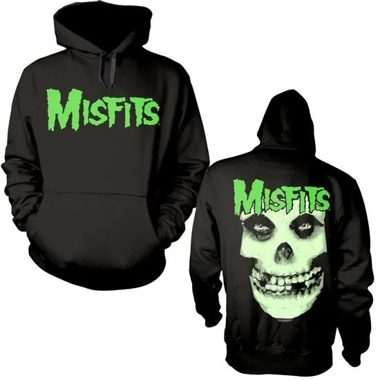 Hoodie - Misfits - Glow Jurek Skull - Pullover