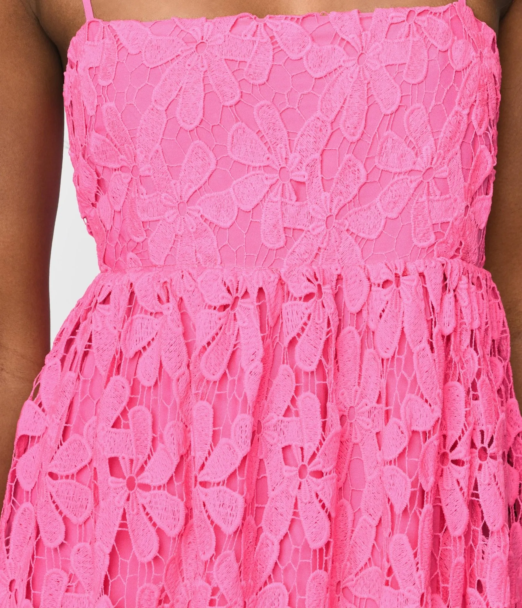 Hot Pink Floral Tiana Maxi Dress