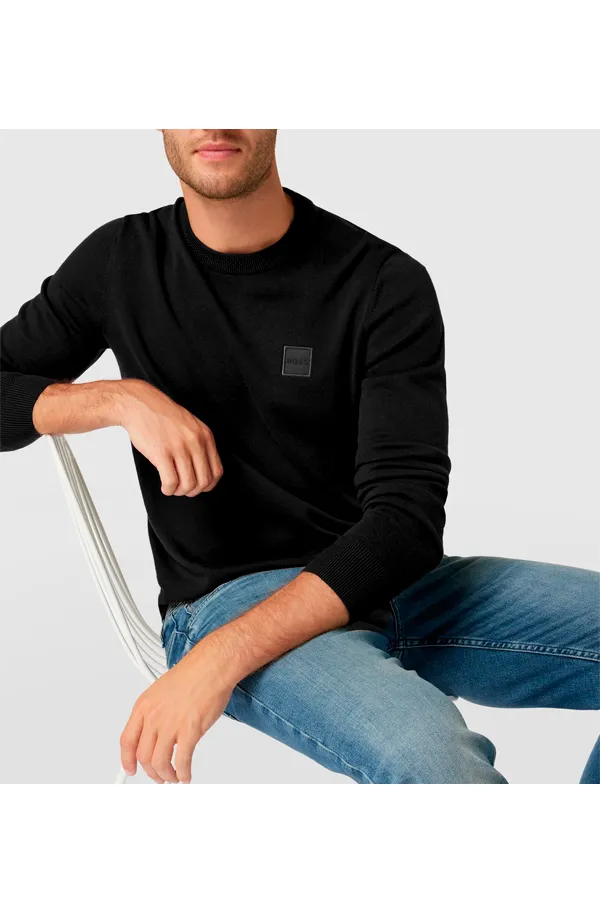 Hugo Boss Knit Cashmere Blend Black