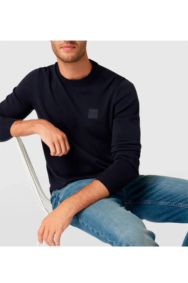 Hugo Boss Knit Cashmere Blend Navy