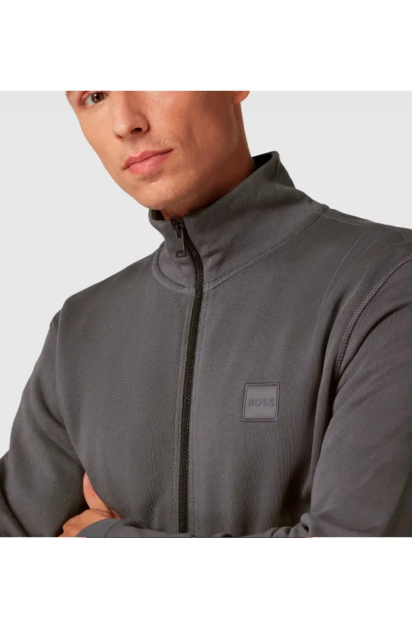 Hugo Boss Zestart Track Zip Jacket Dark Grey