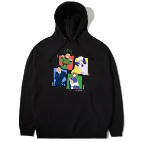 HXH MAIN FOUR CHARACTER HOODIE (BLACK)