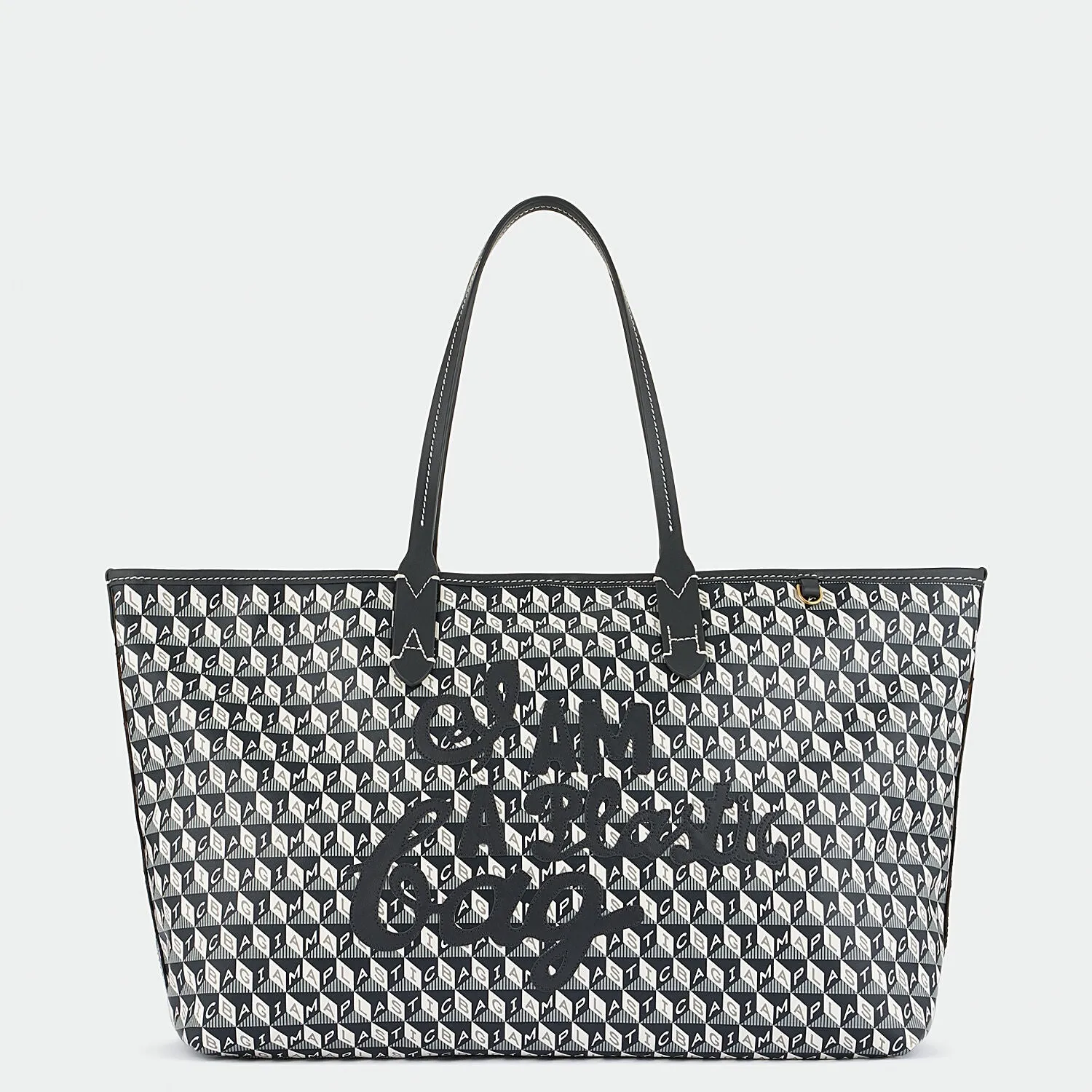 I Am A Plastic Bag Small Motif Tote-              