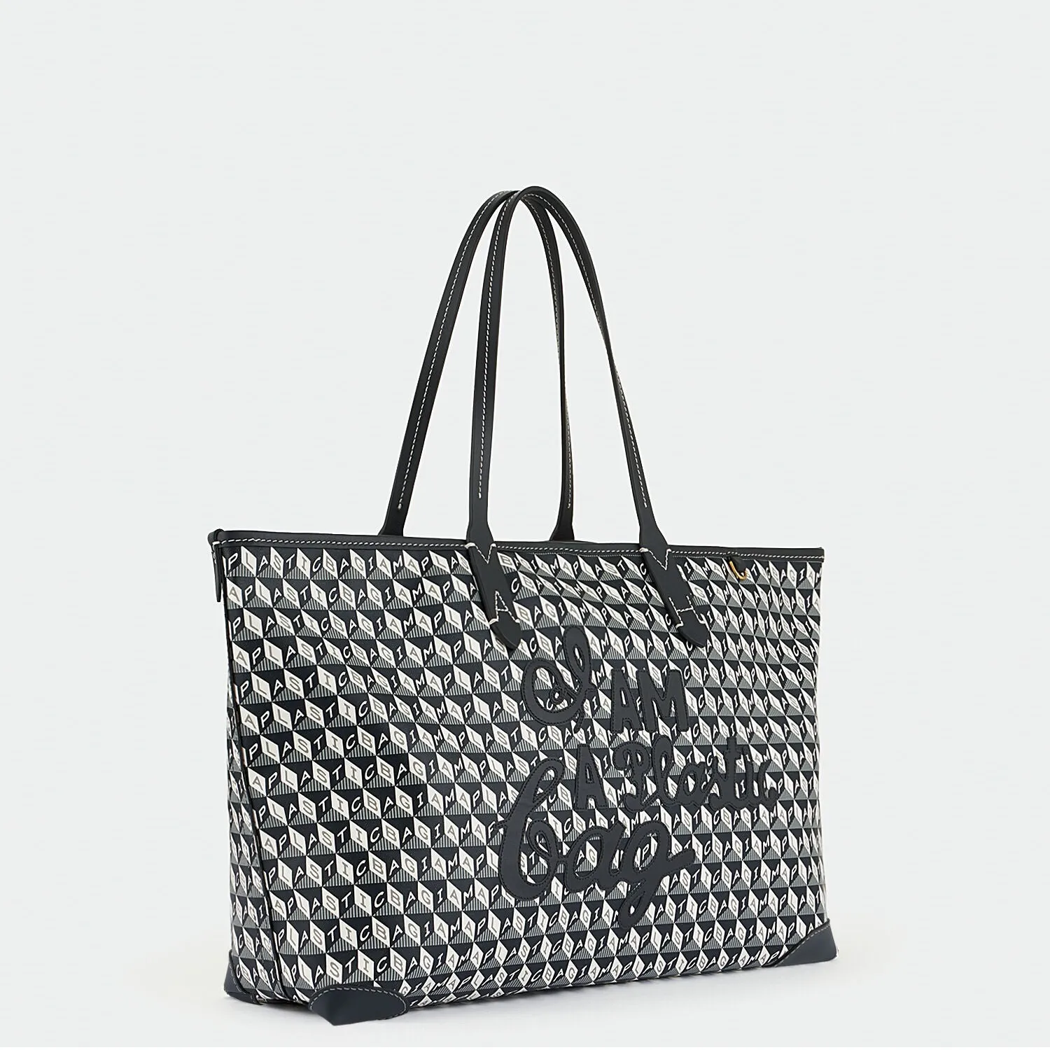 I Am A Plastic Bag Small Motif Tote-              