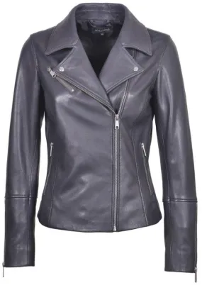 Italian Sosander Lambskin Biker Jacket