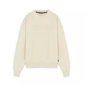 IUTER GUIPURE CREWNECK DUSTY WHITE