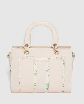 Ivory Ella Trim Medium Tote Bag