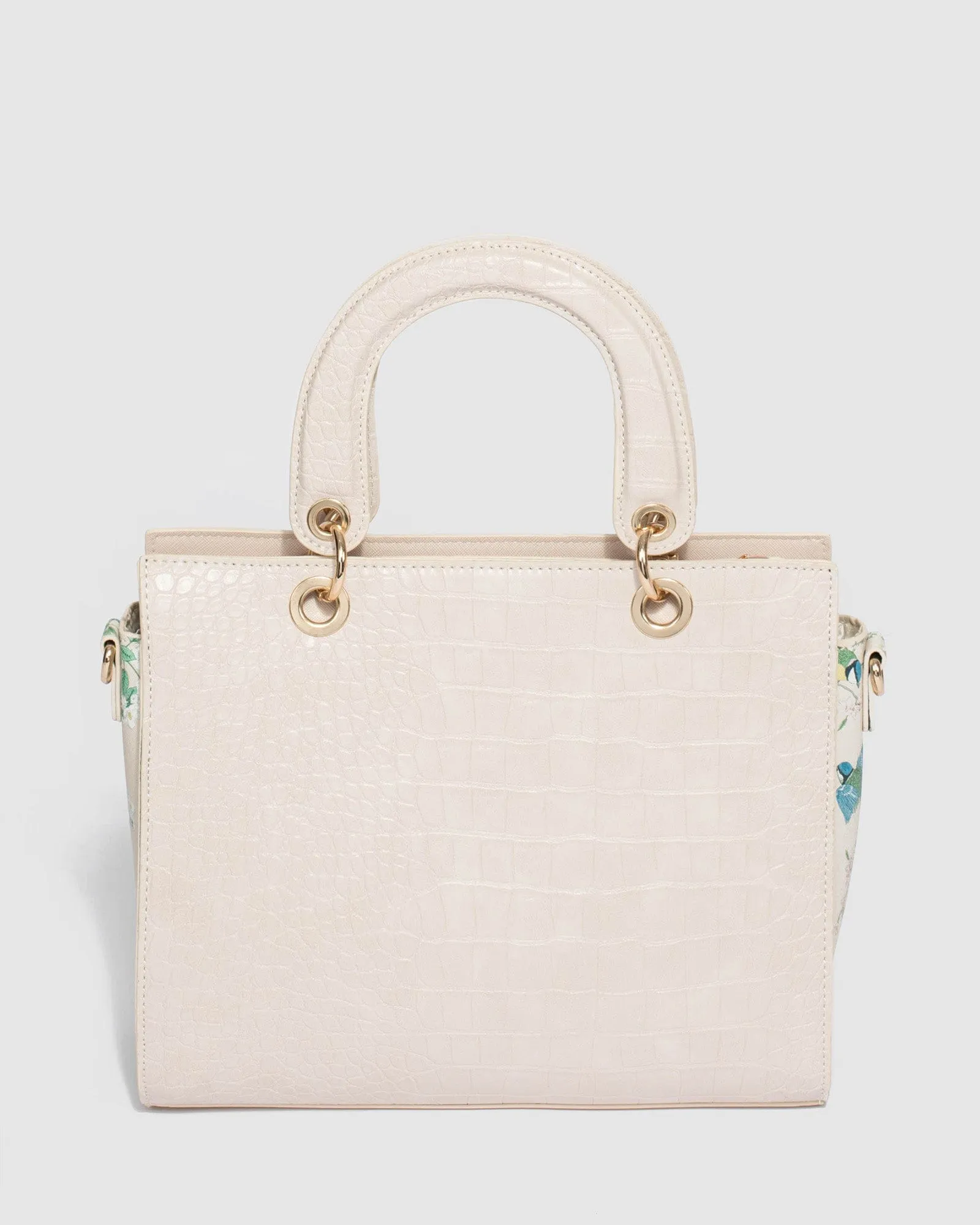 Ivory Ella Trim Medium Tote Bag