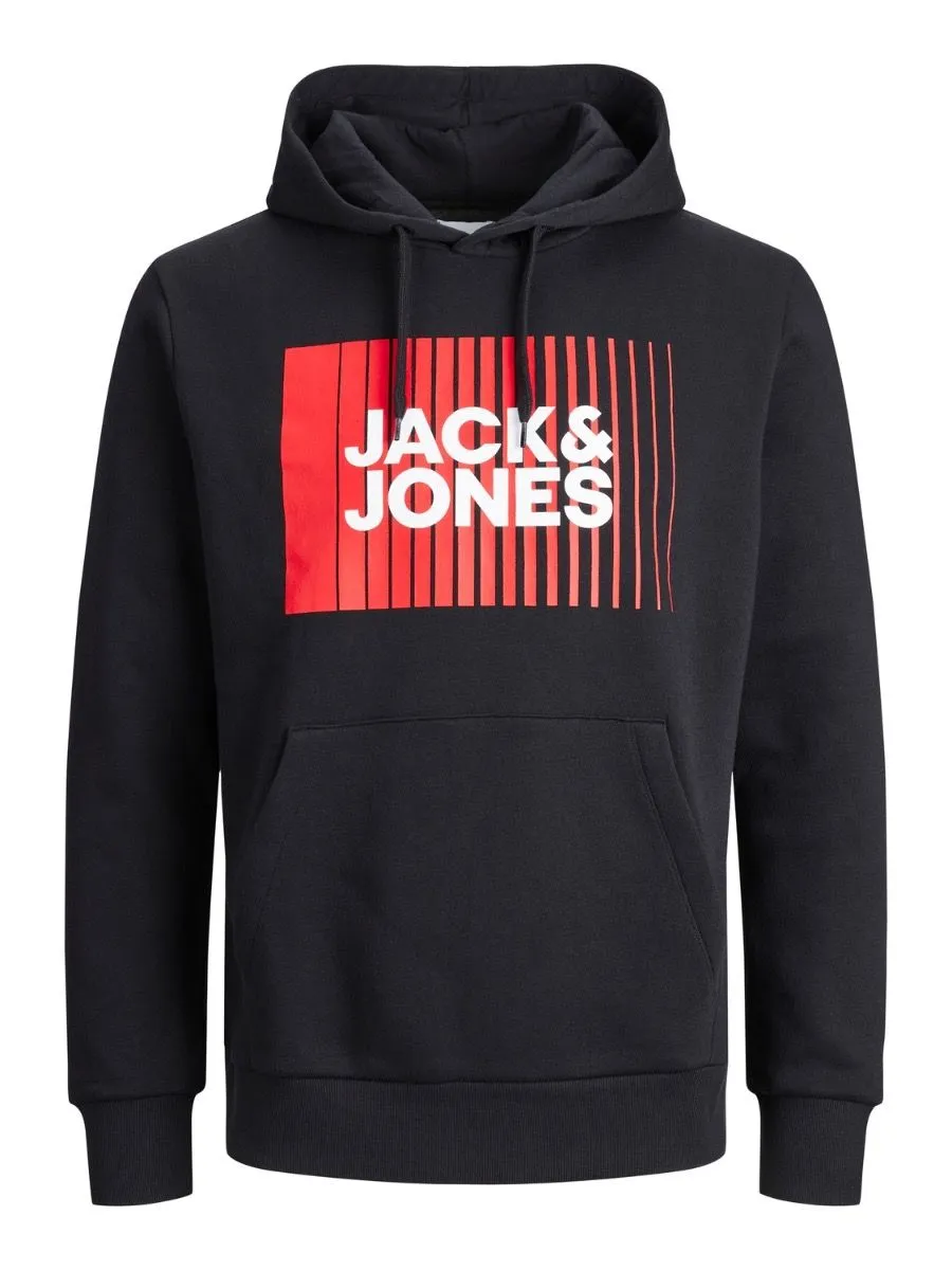 Jack & Jones Corp Logo Hooded Sweatshirts Black