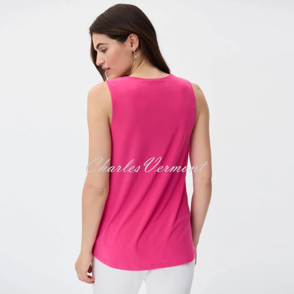 Joseph Ribkoff Top with Cut-Out Detail - Style 231058 (Dazzle Pink)