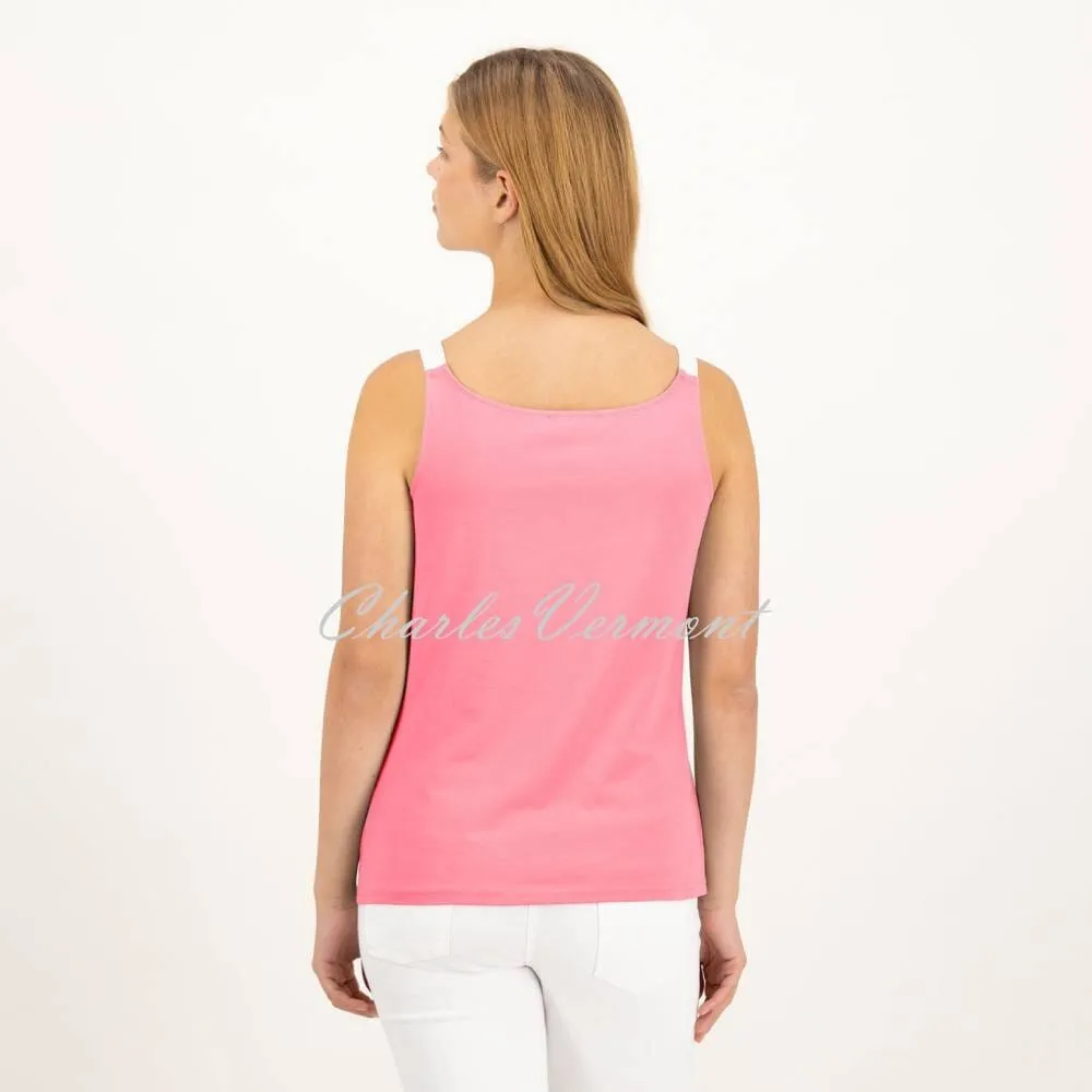 Just White Camisole Top - Style J1683-340 (Hibiskus Pink)