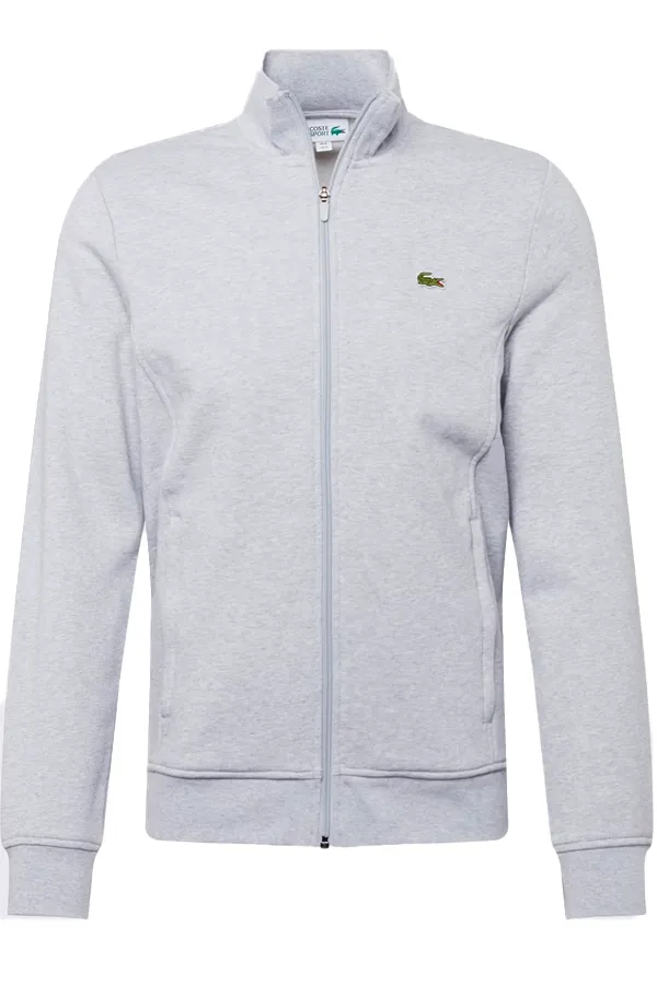 Lacoste Full Zip Logo Track Top Grey