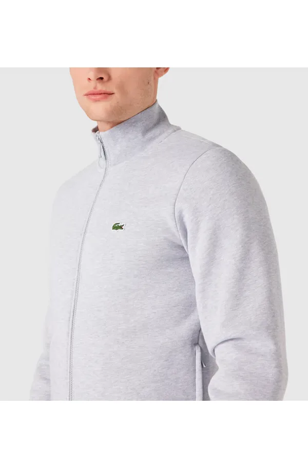 Lacoste Full Zip Logo Track Top Grey