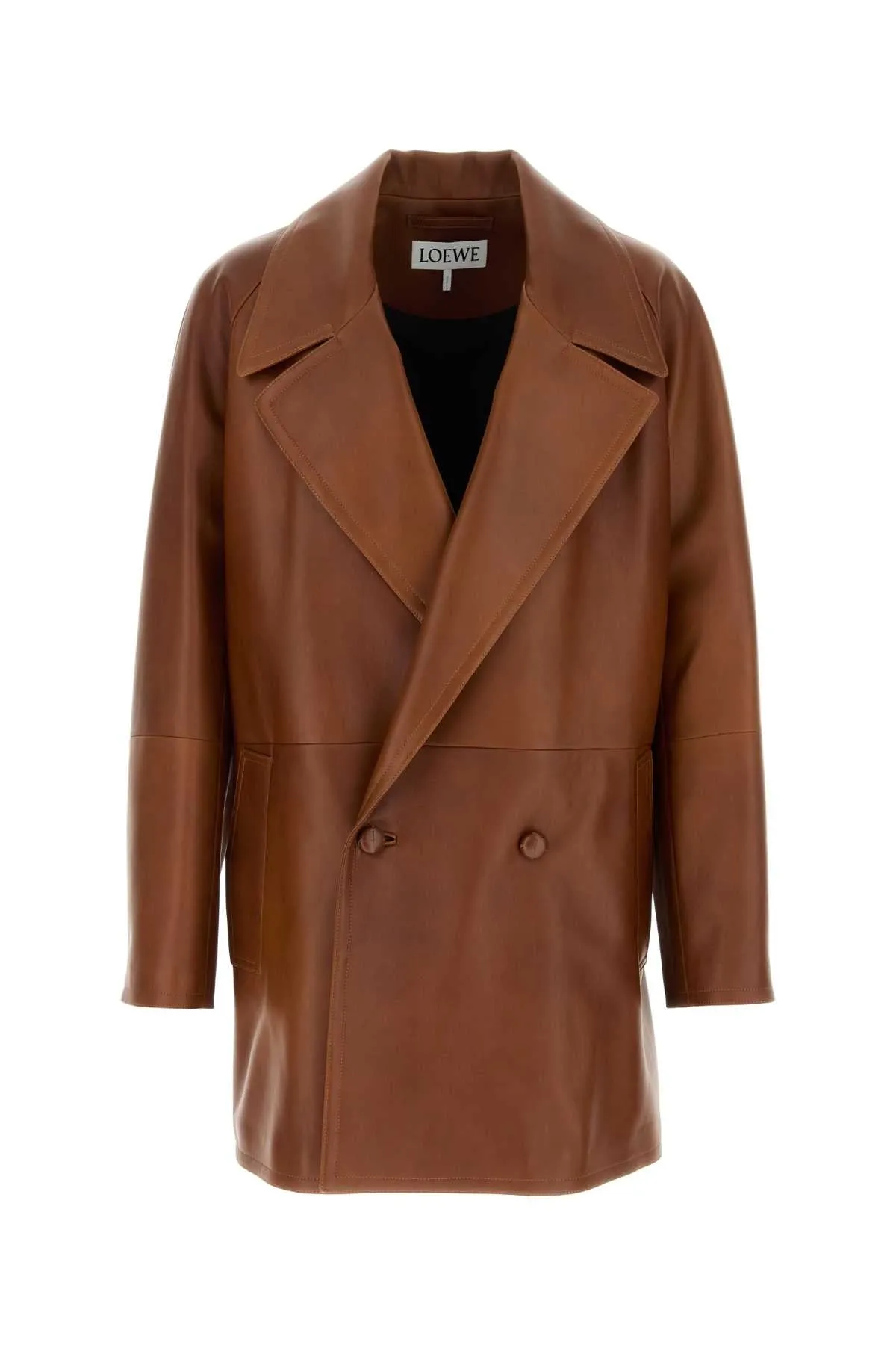 Loewe Brown Nappa Leather Jacket