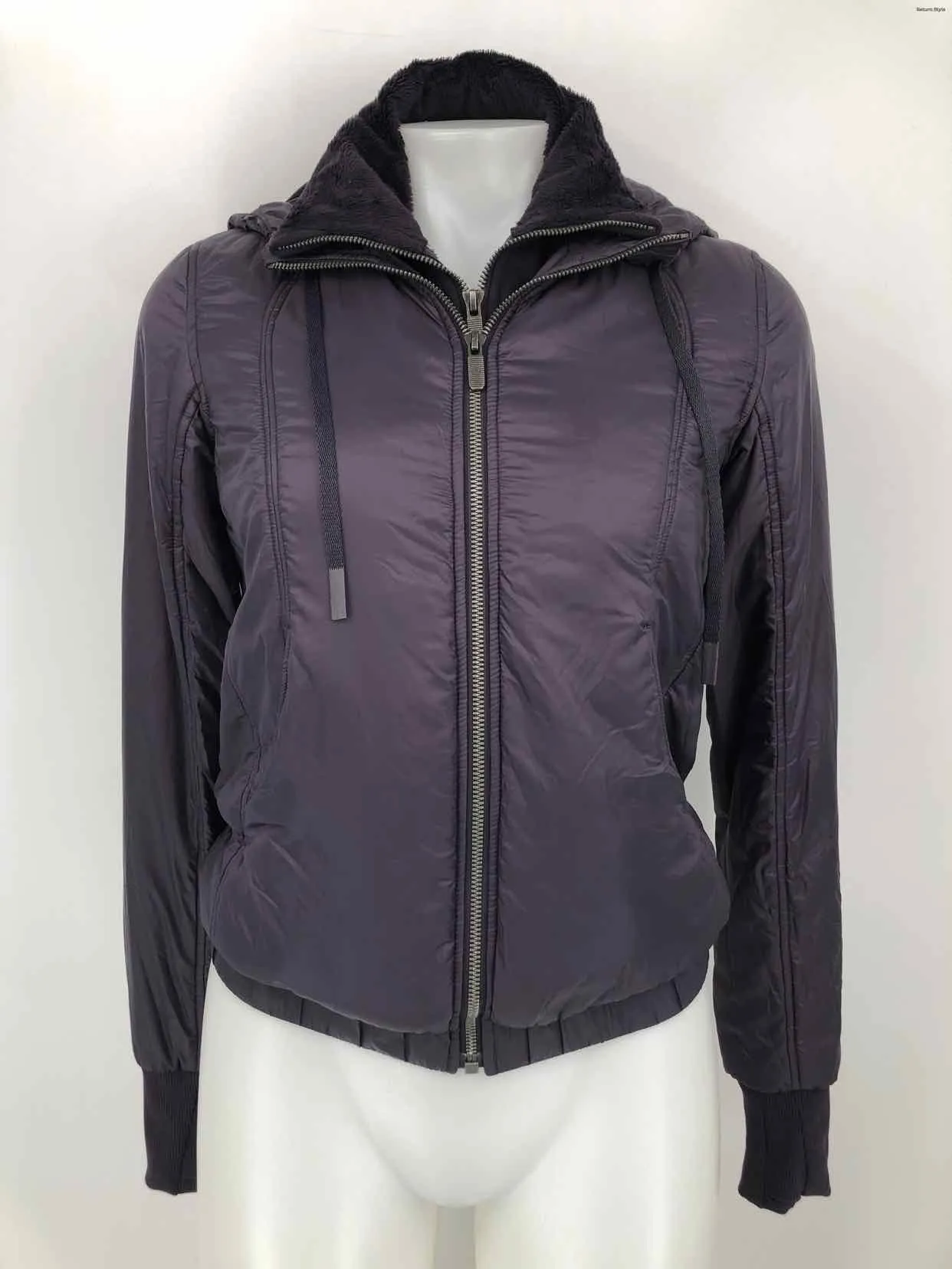 LULULEMON Eggplant Quilted Zip Front Size 2  (XS) Activewear Jacket