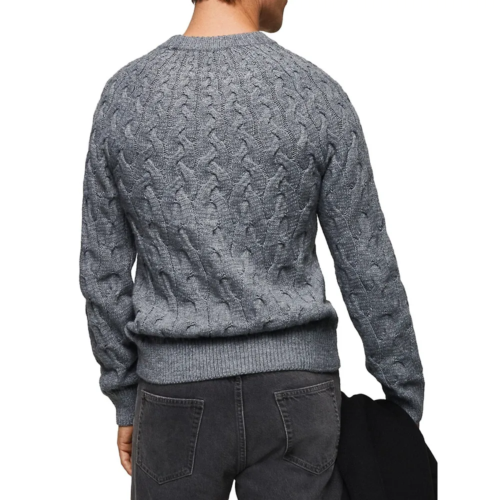 Mango Lucas Cable-Knit Sweater