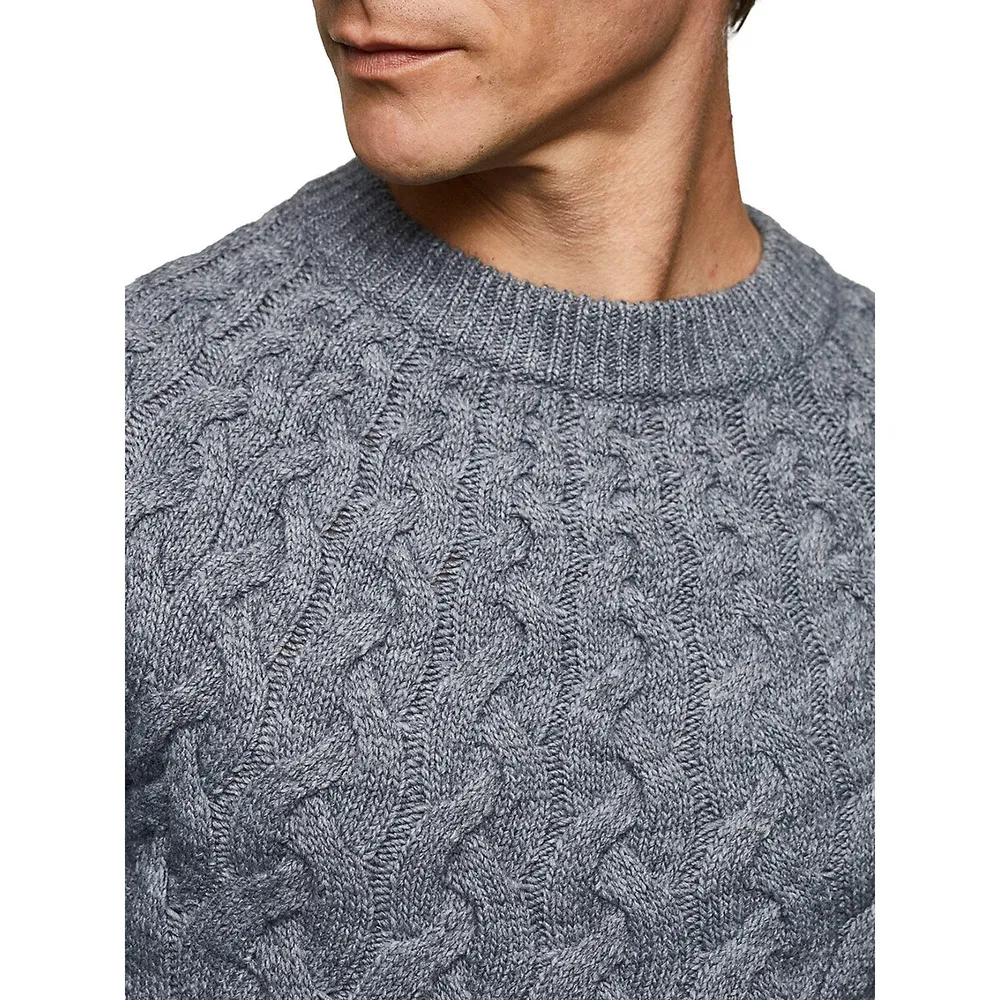 Mango Lucas Cable-Knit Sweater