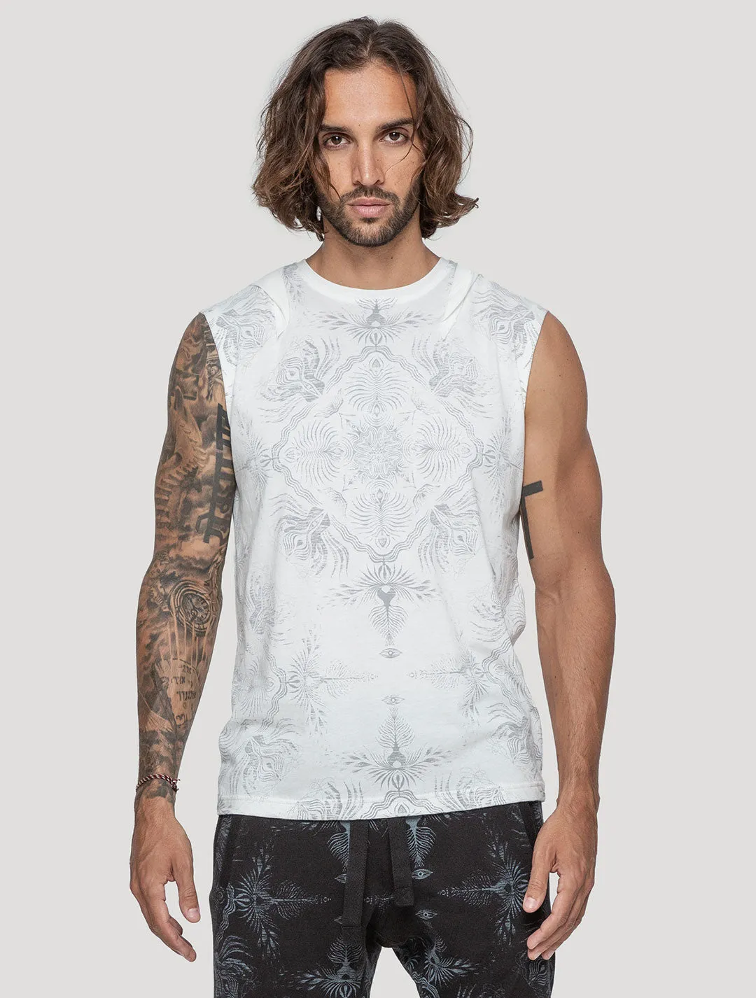 Mantra Sleeveless Hoodie Tee