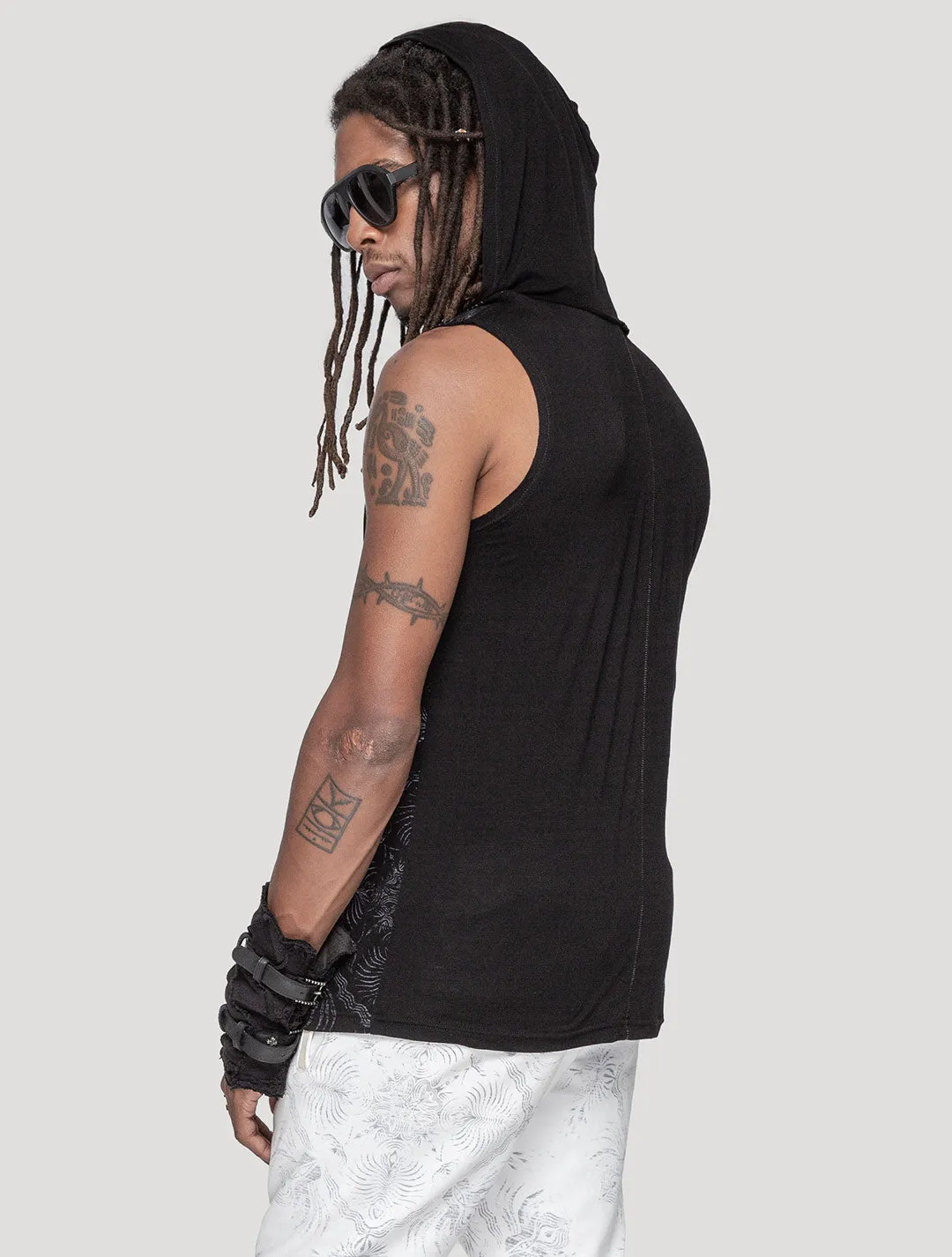 Mantra Sleeveless Hoodie Tee