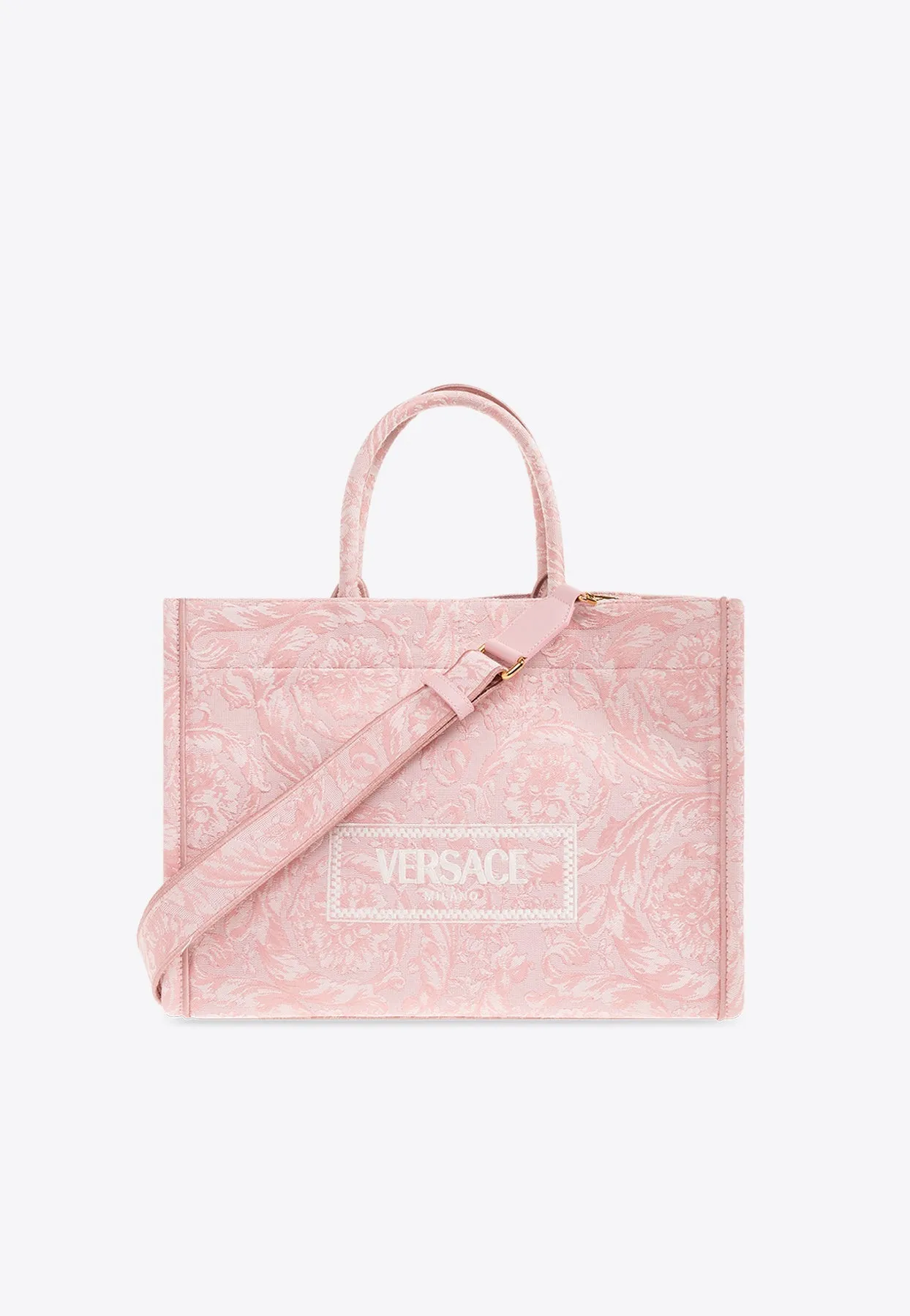 Medium Athena Barocco Jacquard Tote Bag