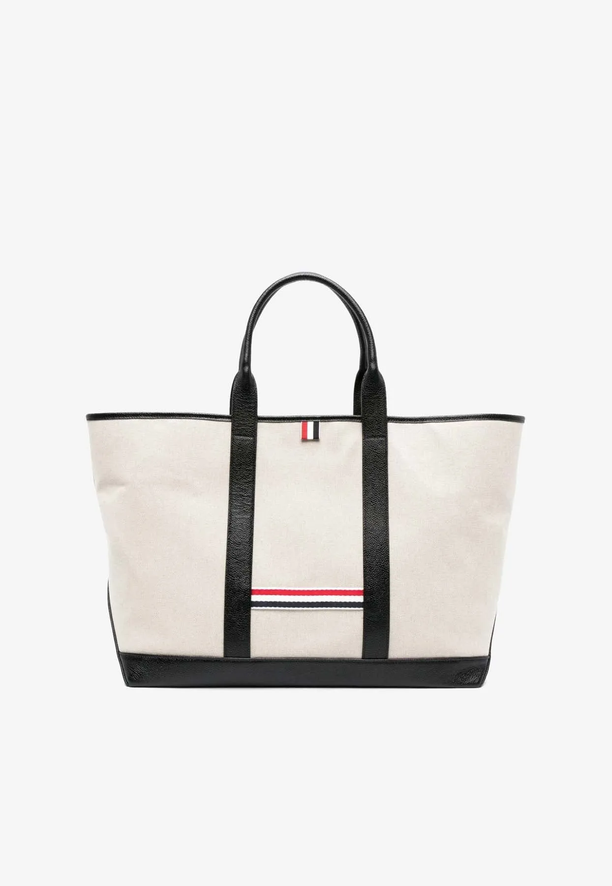 Medium RWB Stripe Canvas Tote Bag