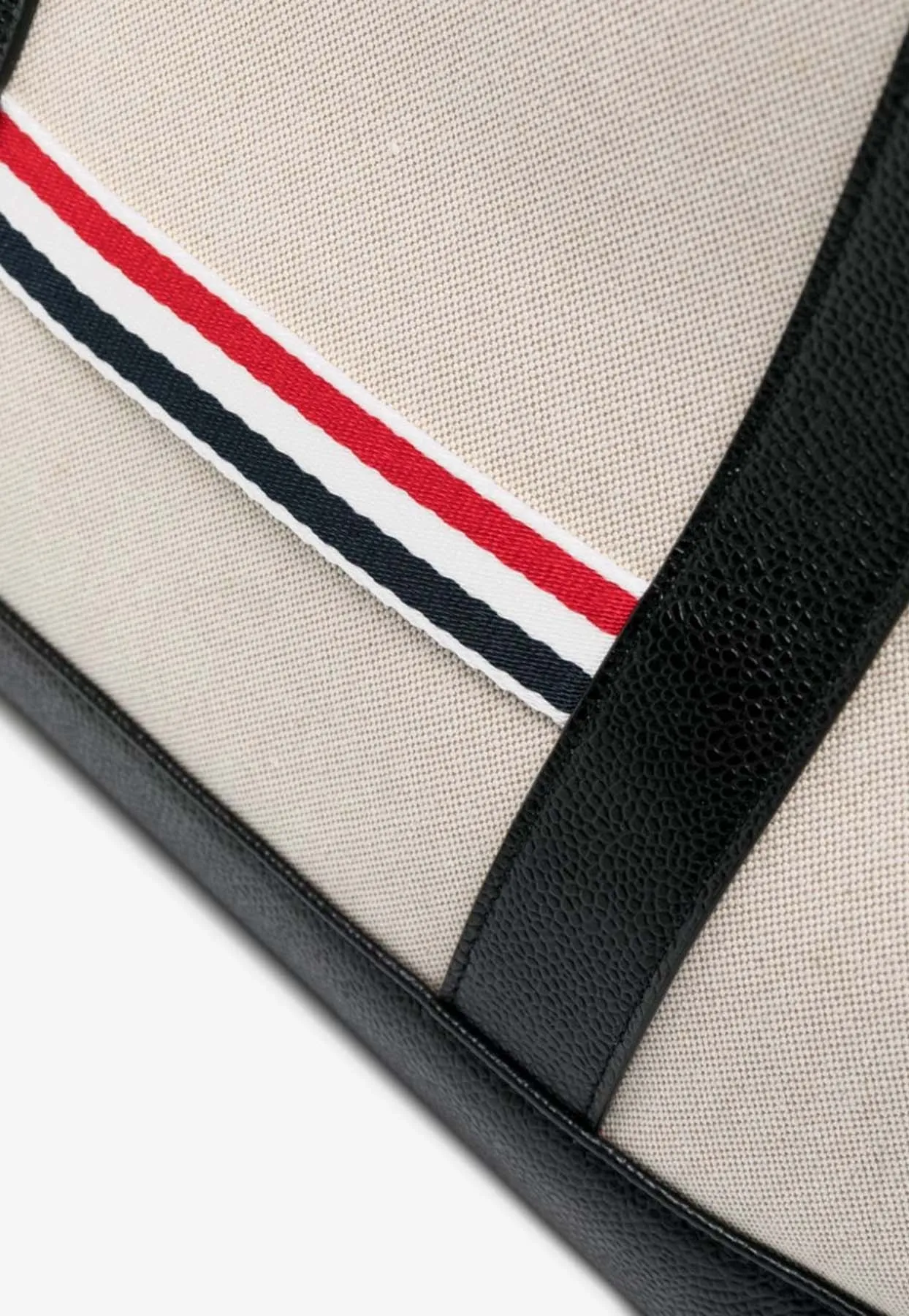 Medium RWB Stripe Canvas Tote Bag