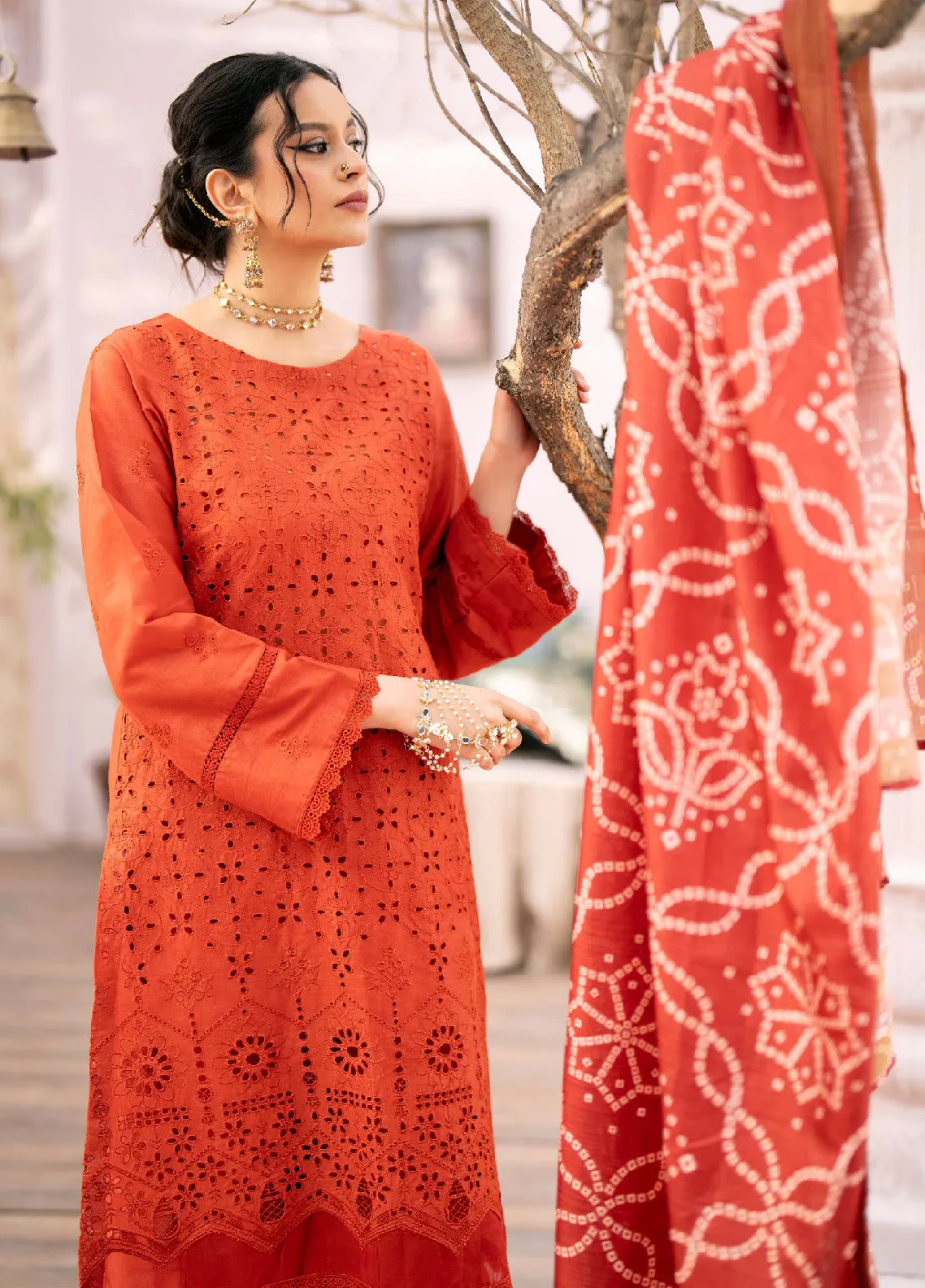 Mehru By Mahnur Embroidered Lawn Unstitched 3 Piece Suit - MHN24ML 6B