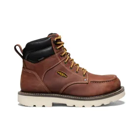 Men's Cincinnati 6 Waterproof 90° Heel Boot (Soft Toe)  |  Tuscan Red/Sandshell