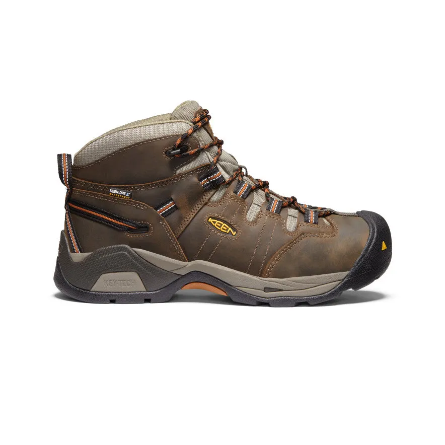 Men's Detroit XT Waterproof Boot (Soft Toe)  |  Black Olive/Leather Brown