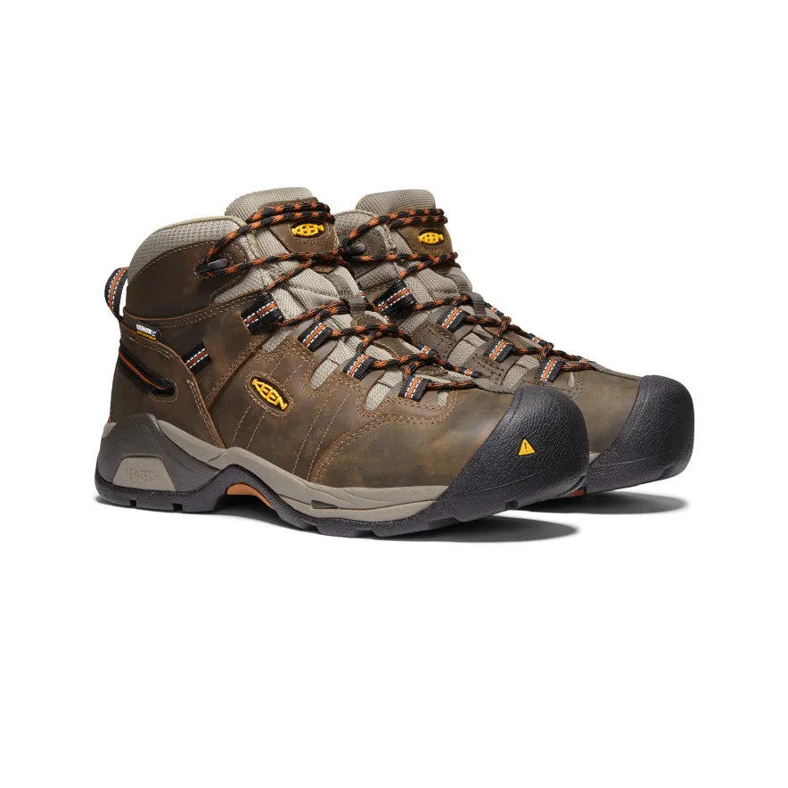 Men's Detroit XT Waterproof Boot (Soft Toe)  |  Black Olive/Leather Brown