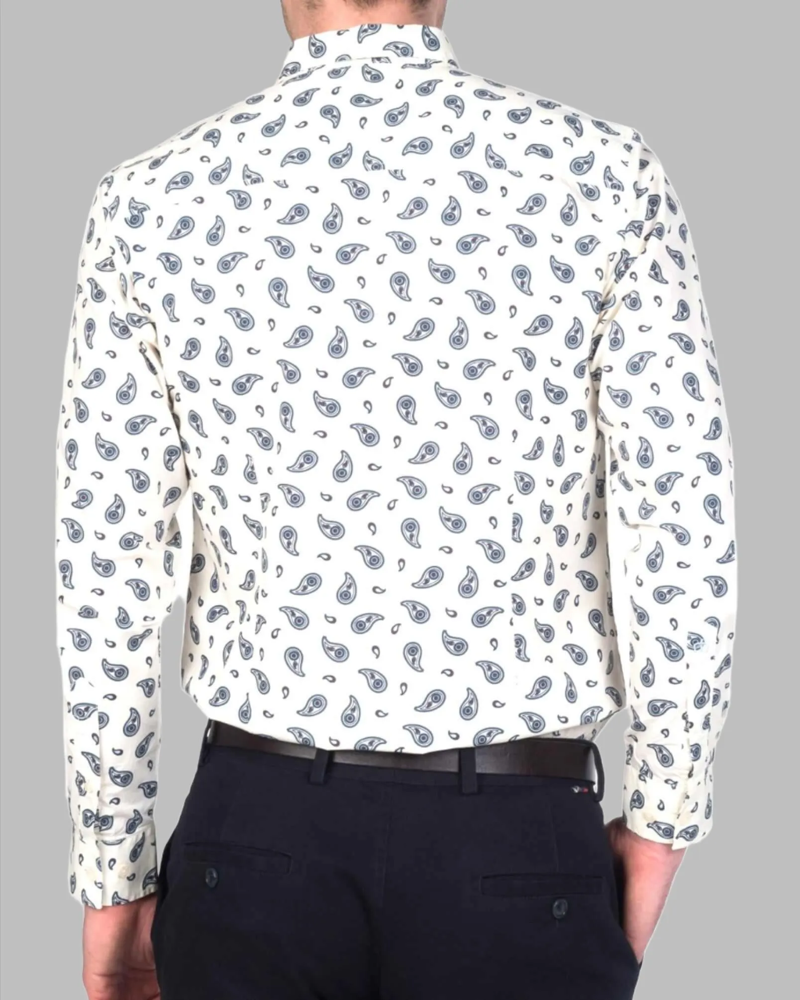 Merc ENDELL Paisley Shirt Off White